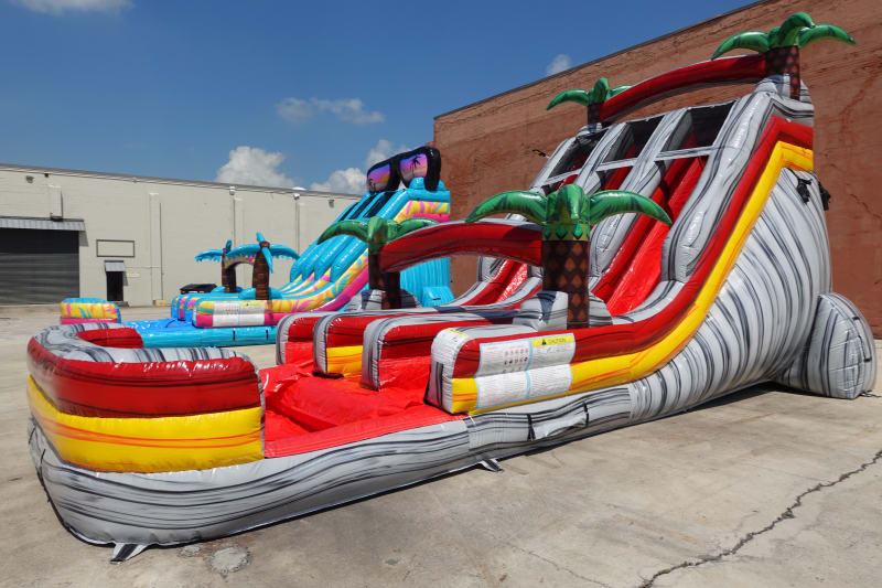 20' Paradise Falls Double Lane Water Slide