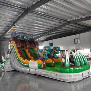 16' Dino Dive Single Lane Water Slide