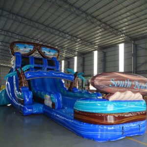 18' South Beach Double Lane Water Slide