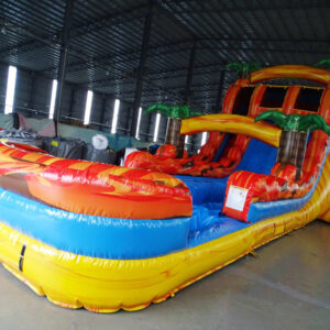 20' Fiesta Hybrid Double Lane Water Slide