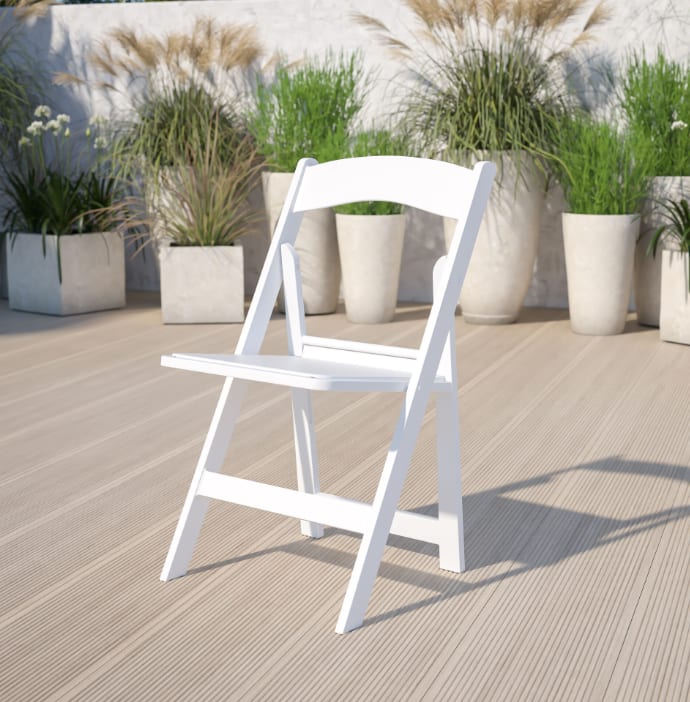 White Resin Chairs