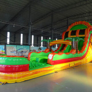 20' Tropical Inferno Double Lane Water Slide