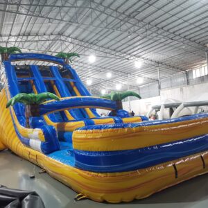 18' Lava Falls Double Lane Water Slide