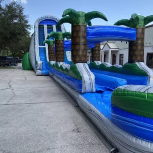 28' Rocky Falls Dual Lane Water Slide
