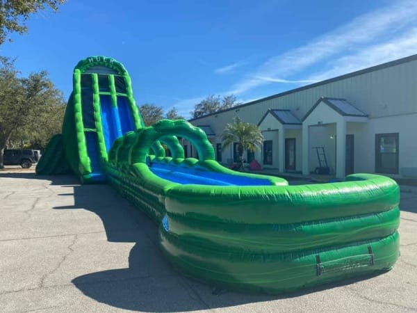 32' Incredible Hulk Dual Lane Water Slide