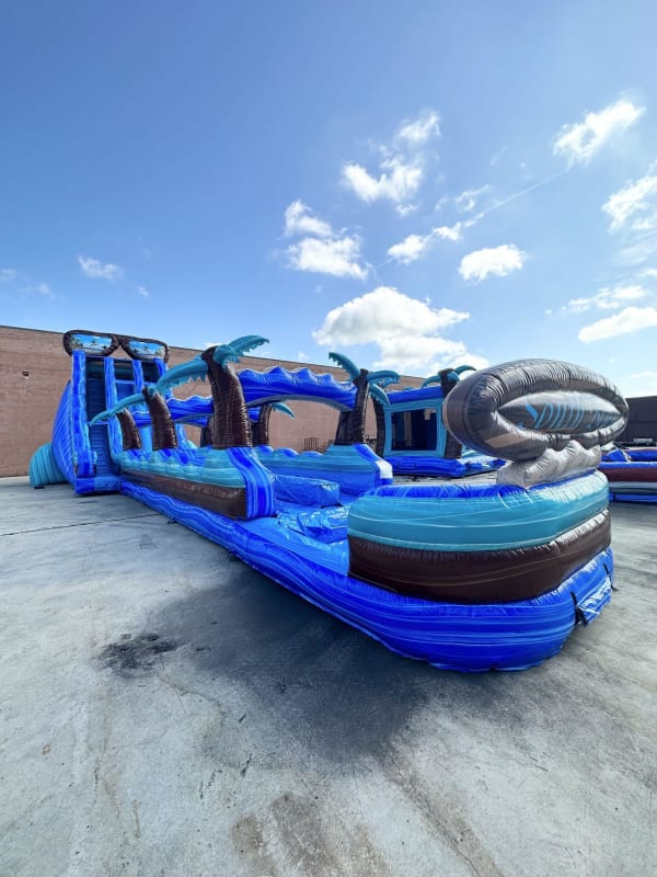 26' South Beach Double Lane Water Slide