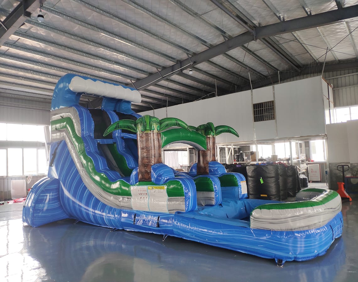 16' Tropical Wave Single Lane Water Slide
