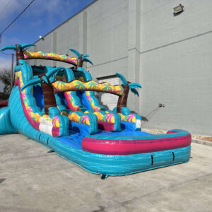 16' Island Flow Dual Lane Water Slide