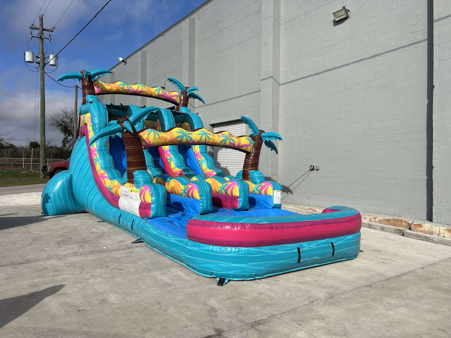 16' Island Flow Dual Lane Water Slide