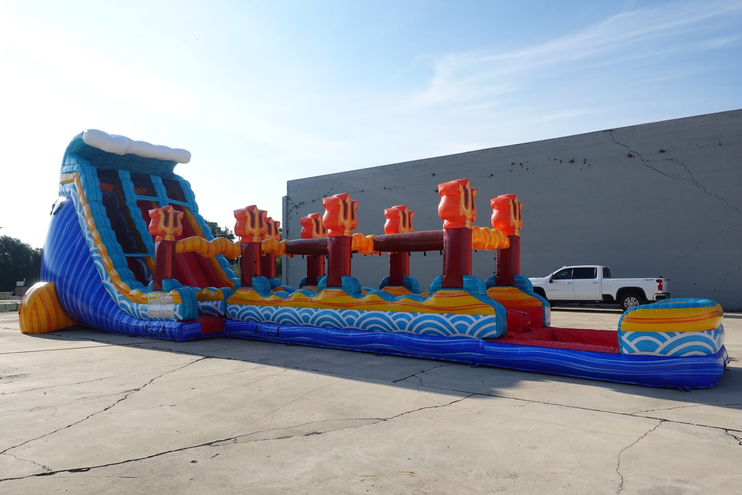 24' Poseidon Plunge Double Lane Water Slide